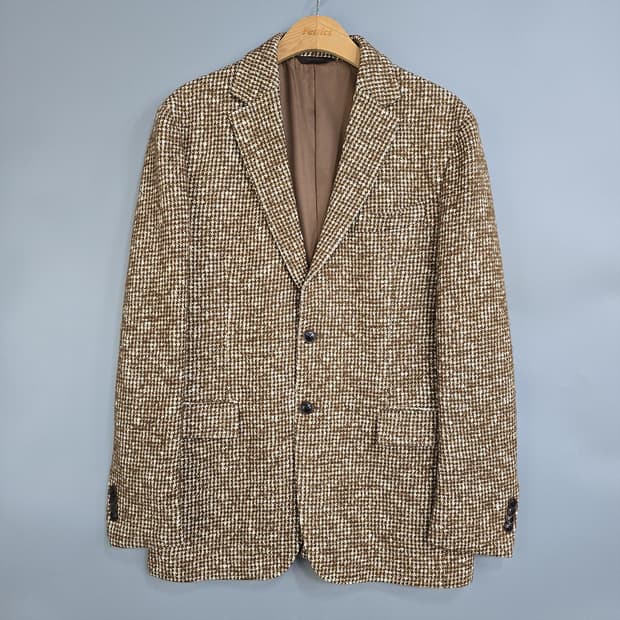 마에스트로(maestro) 헤링본 울 블레이저 자켓