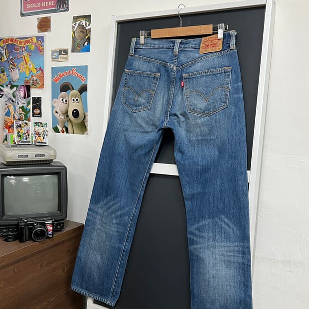Levis 리바이스 501 버튼플라이 세미와이드핏 데님 팬츠