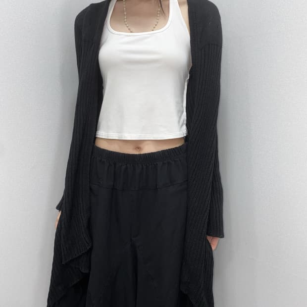 codes combine Sheer Draped Cardigan