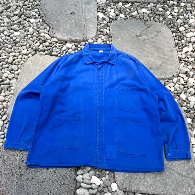 OLD VINTAGE SUN FADED WASHING 프렌치워크자켓