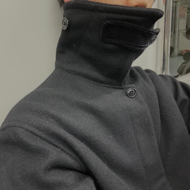 Monitaly 하이넥 울 코트