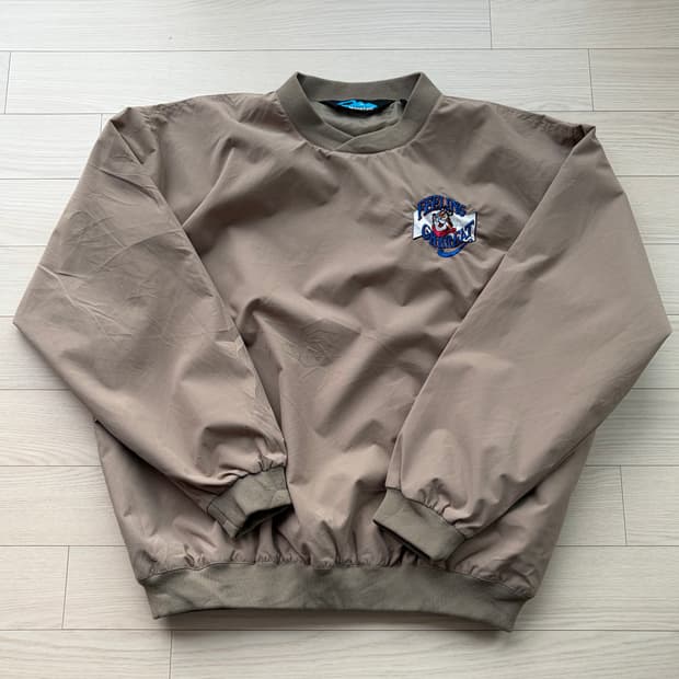 [데드스탁] 00s 켈로그 호랑이 자수 프로모 베이지 웜업 105