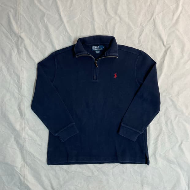 폴로 니트 하프집업 