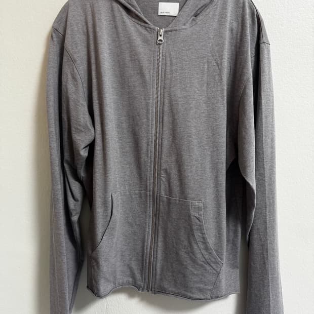 Mono Prive 모노프리베 텍스쳐드 후디 집업 웜그레이 3사이즈