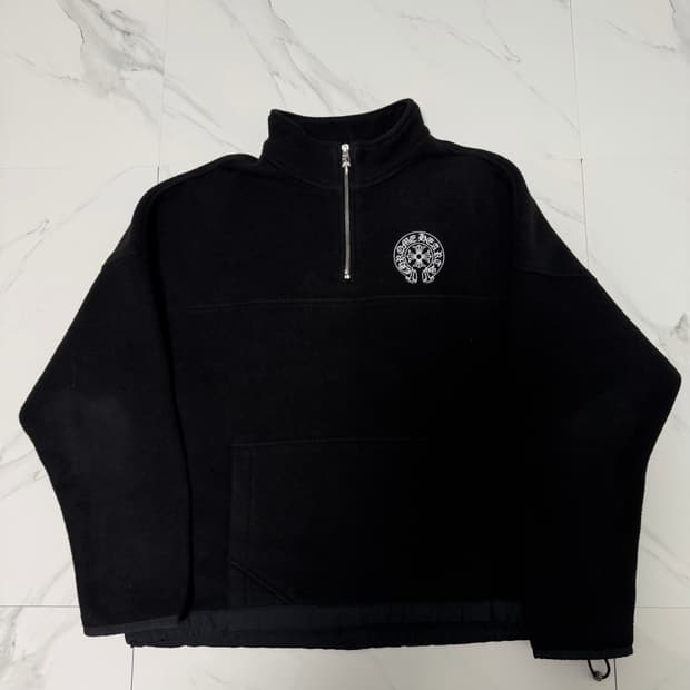 신형 크롬하츠 홀스슈 플리스 반집업 자켓 L