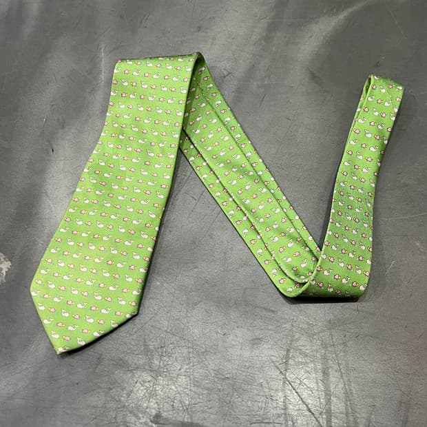  살바토레 페레가모 애니멀 패턴 실크 넥타이 y15101