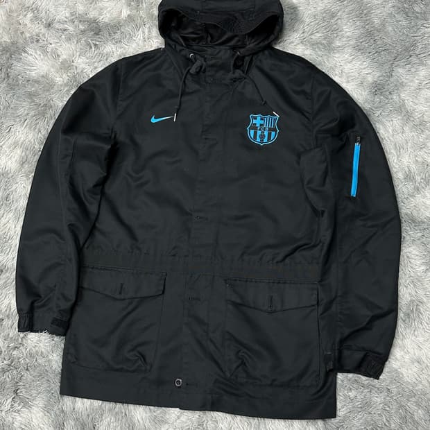 나이키 바르셀로나 후드 자켓 블랙 L