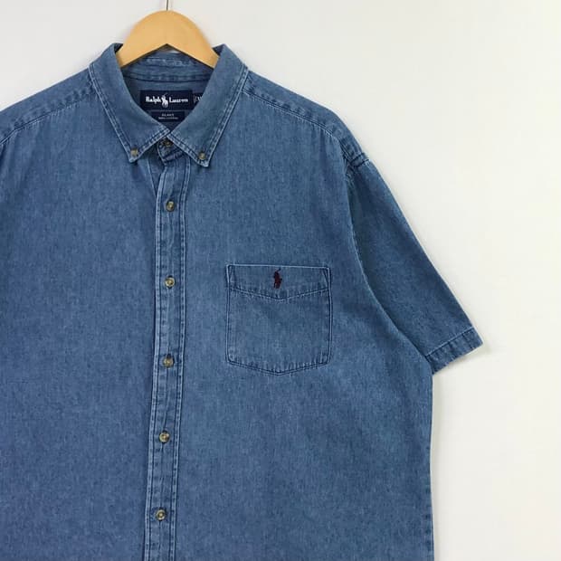 Xxl 폴로 데님 셔츠
