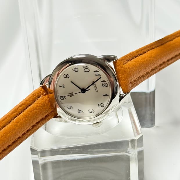 80s90s 빈티지 세이코 노리에 라운드 아라비아 인덱스 워치