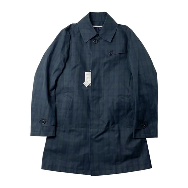 [택포] INHALE EXHALE 일본 코튼 더플 체크 코트