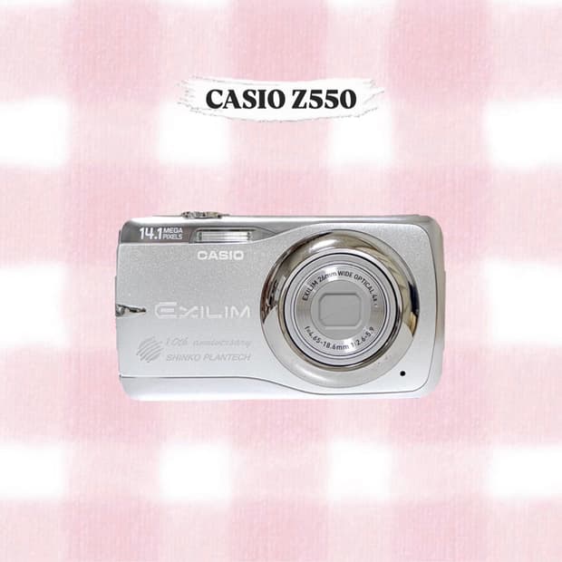카시오 엑슬림 Z550 실버 빈티지디카