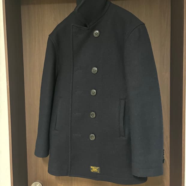 [2, 100~103] 더블탭스 멜튼울 피코트