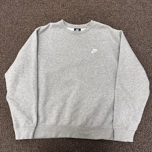 NIKE 나이키 기모 맨투맨 그레이 XL