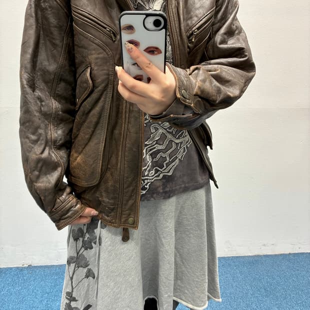 빈티지 레더 자켓