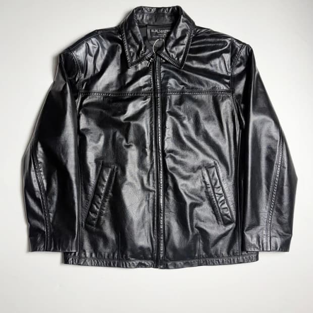S.K. Leather 절개 디테일 소가죽 자켓 R1895