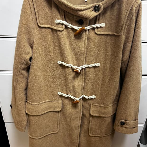 빈티지 브라운 떡볶이 더플 코트