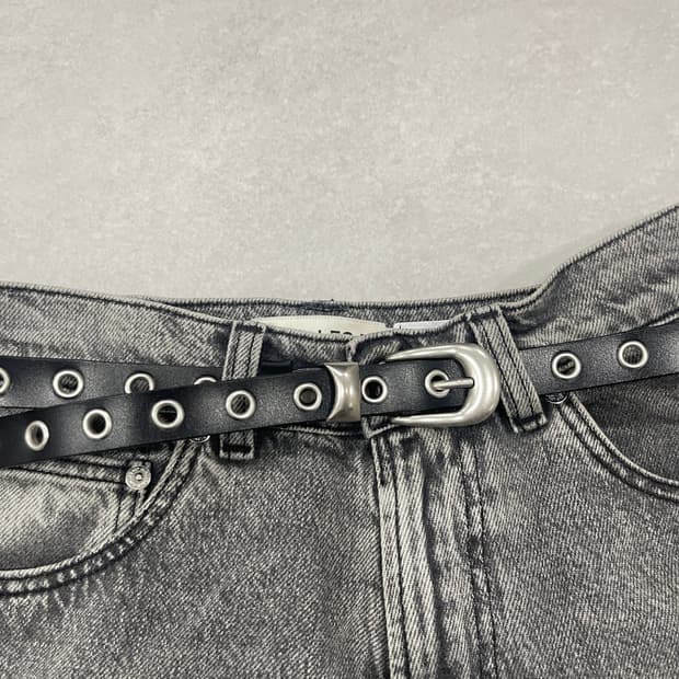 90‘s 스터드 가죽벨트