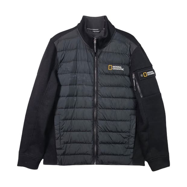 내셔널지오그래픽 패딩 가디건 집업 XL