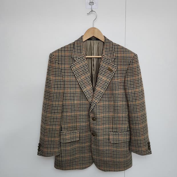 닥스 100 체크자켓