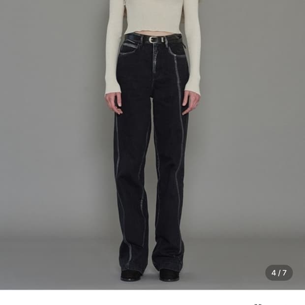 다이애그널 SILVER FOIL DENIM L사이즈