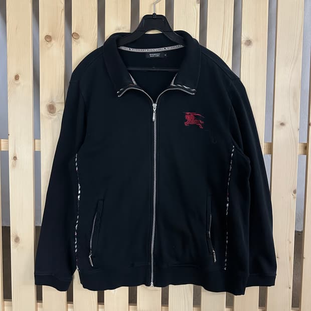 (M) 버버리 블랙라벨 코튼 트랙자켓 져지 집업