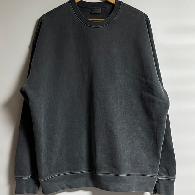 소버먼트 피그먼트 워싱 고중량 오버핏 맨투맨 티셔츠 XL