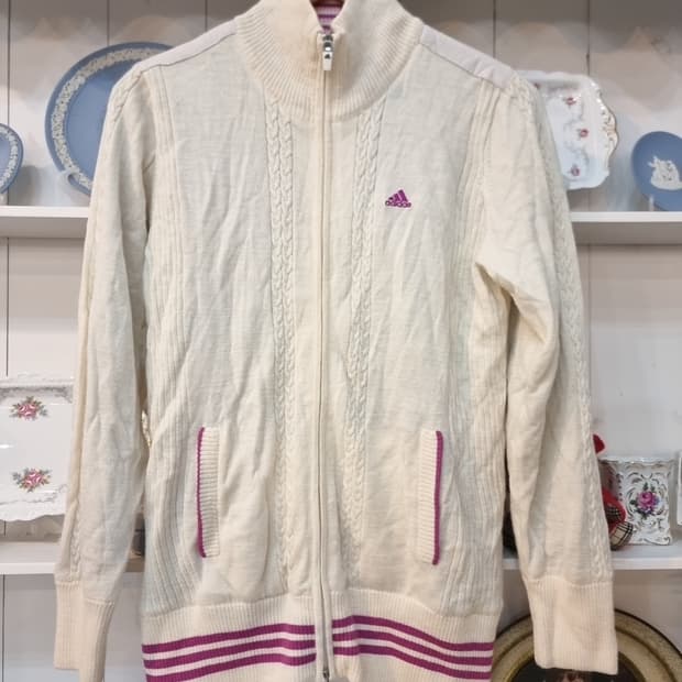 Adidas(아디다스) 투지퍼 케이블 니트 집업
