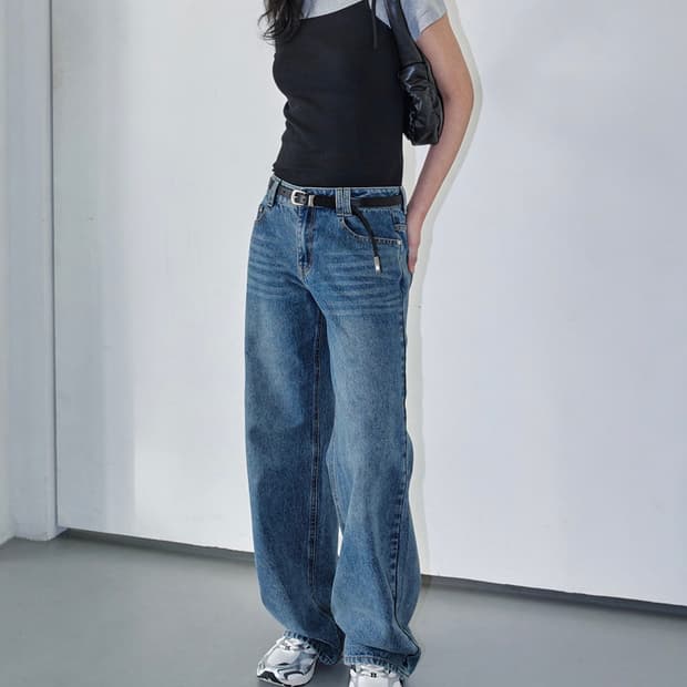 데케트 Signature Low Rise Wide Jeans