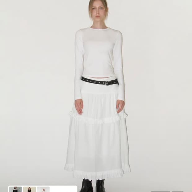 썬번프로젝트 프릴맥시스커트