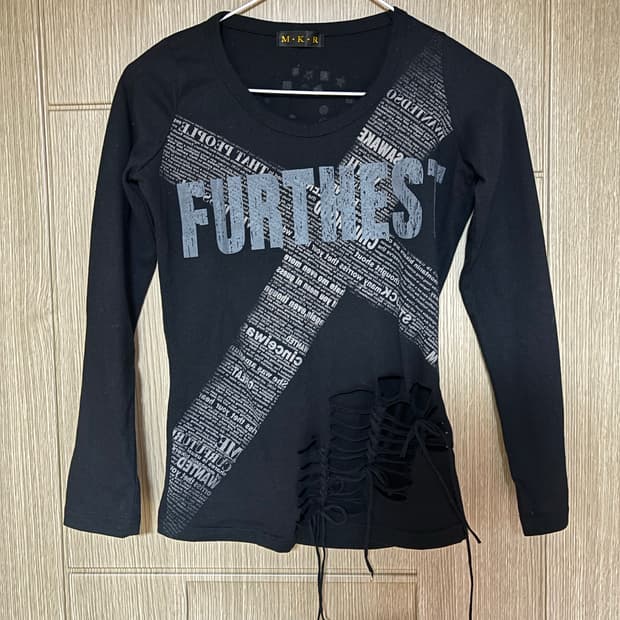 펑크 해골 그런지 딱붙티 