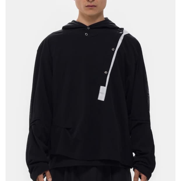 kiko kostadinov INEX HOODED TOP 블랙 44