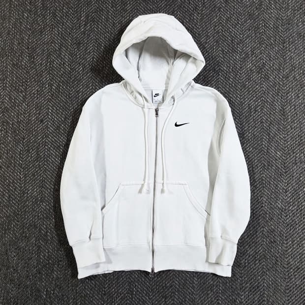 나이키 Nike 스우시 화이트 투웨이 후드집업