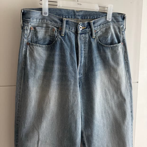 요코사카모토 24AW 셀비지 스트레이트 데님 팬츠 L사이즈