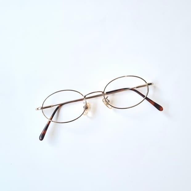 진열상품 타원형 스텐다드 골드 안경테 396