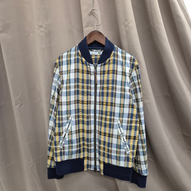 JW앤더슨 X 유니클로 체크 블루종 자켓 M