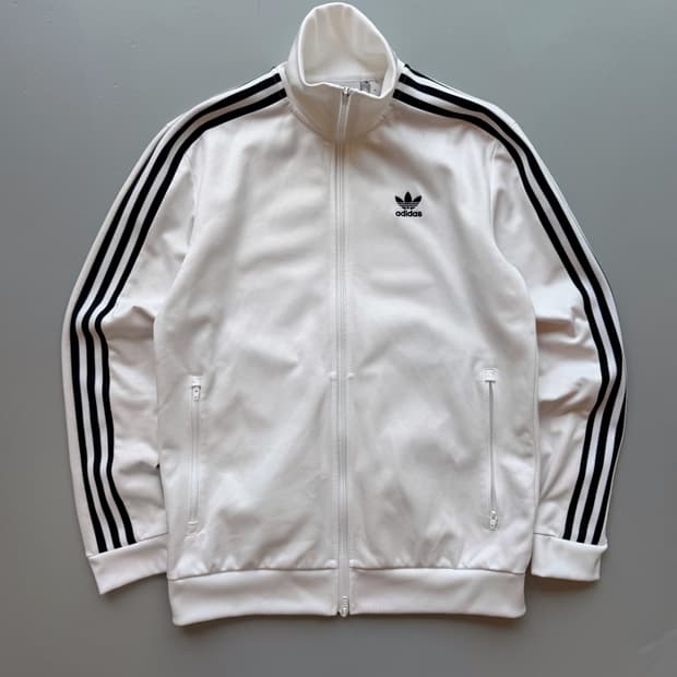 아디다스 루즈핏 베켄바우어 화이트 투웨이 트랙 져지