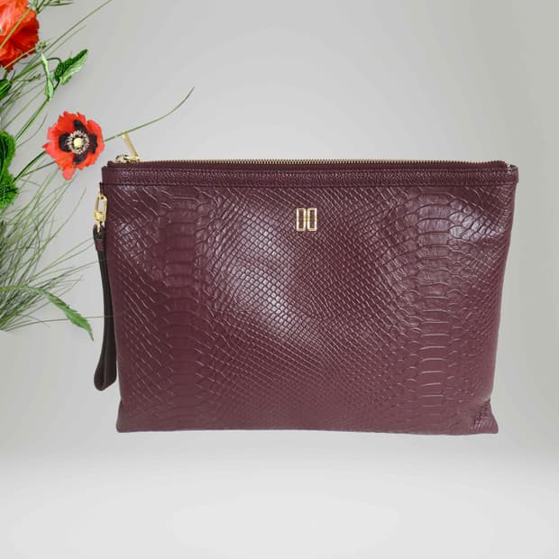 닥스  버건디 클러치  /최강수준