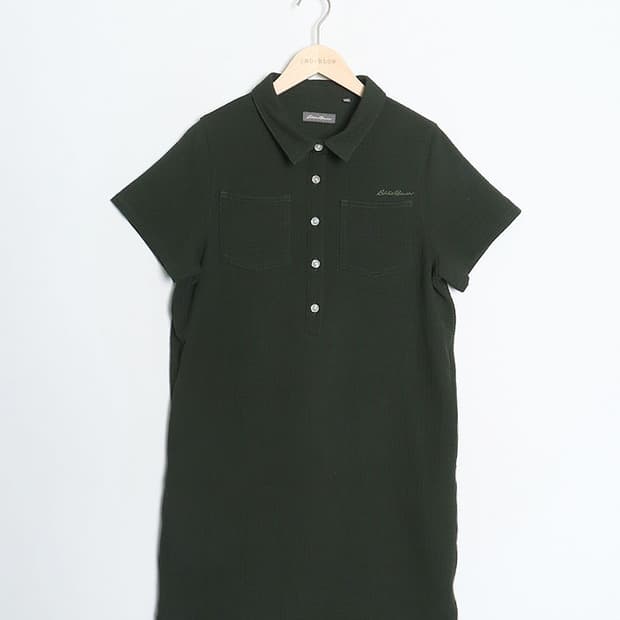 Eddie Bauer Jersey Seersucker One-Piece