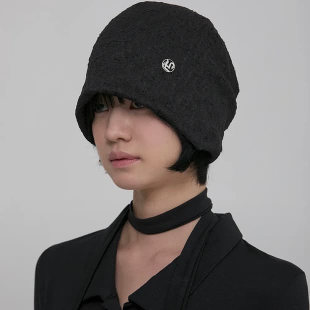 (새상품) 플레어업Shirring Beanie (Black)