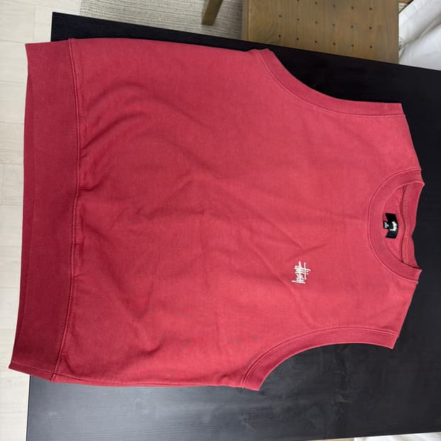 스투시 민소매 스웨트 셔츠