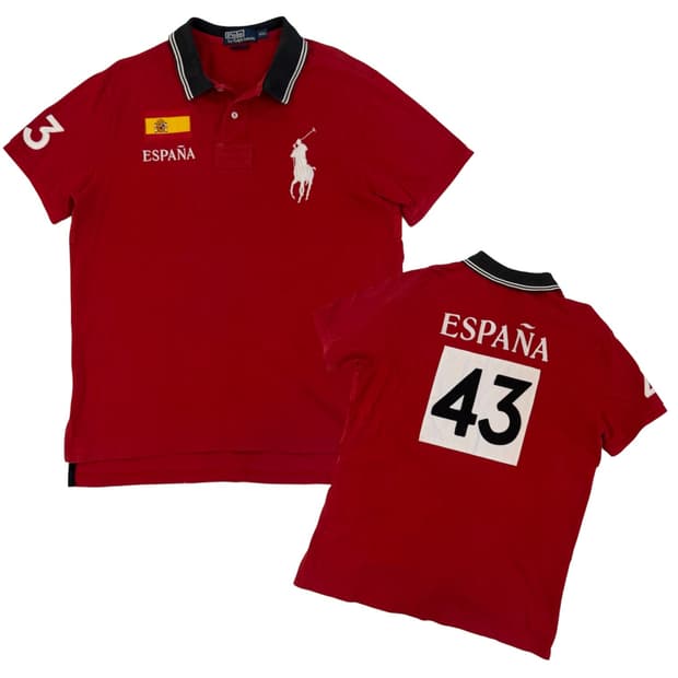 폴로 랄프로렌 빅포니 치프키프 스페인 카라티 레드