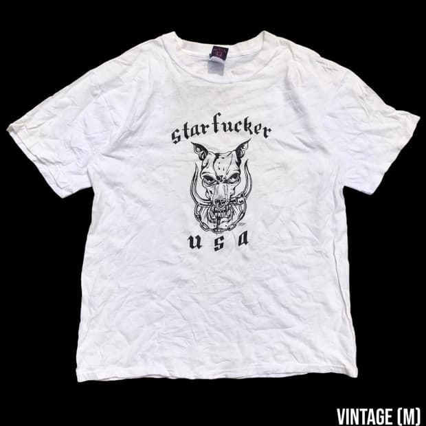[M] 빈티지 Star Fuxxxxx 프린트 티셔츠