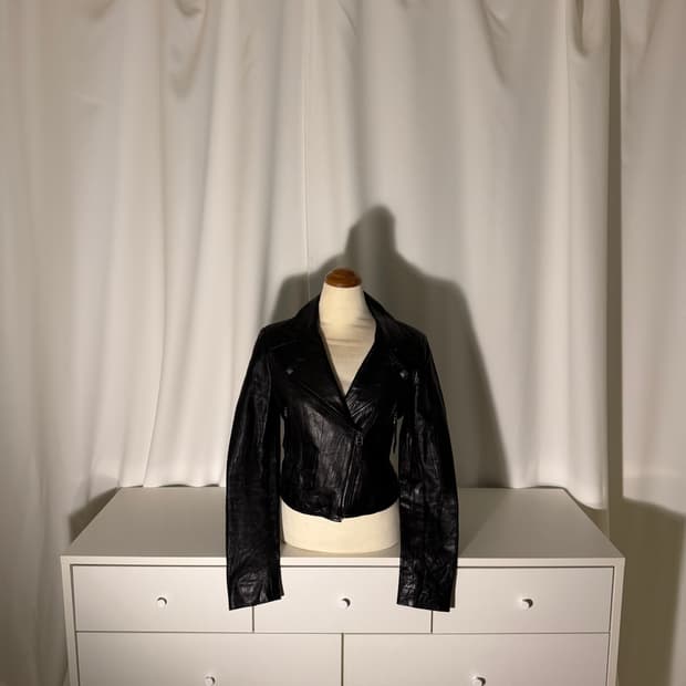 crop lambskin rider jacket