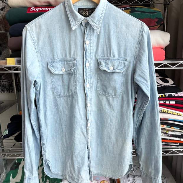 더블알엘 데님 셔츠