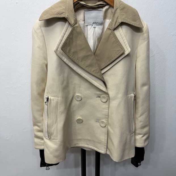 정품) 3.1 필림립 여성 아이보리 이중 자켓 2