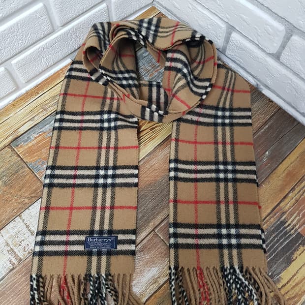 [정품] 버버리 노바체크 메리노울 머플러