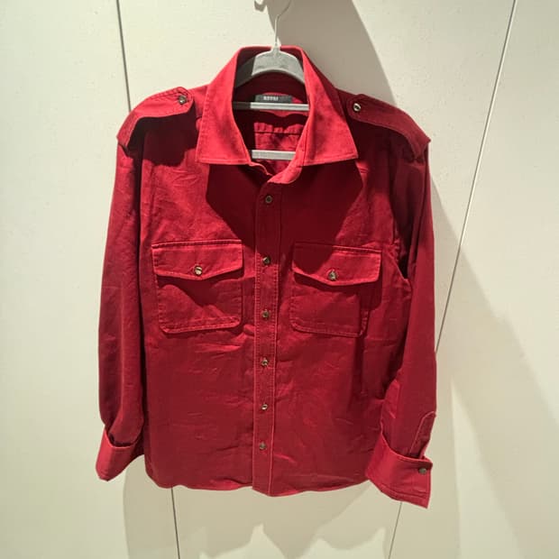 구찌 코튼 견장 셔츠