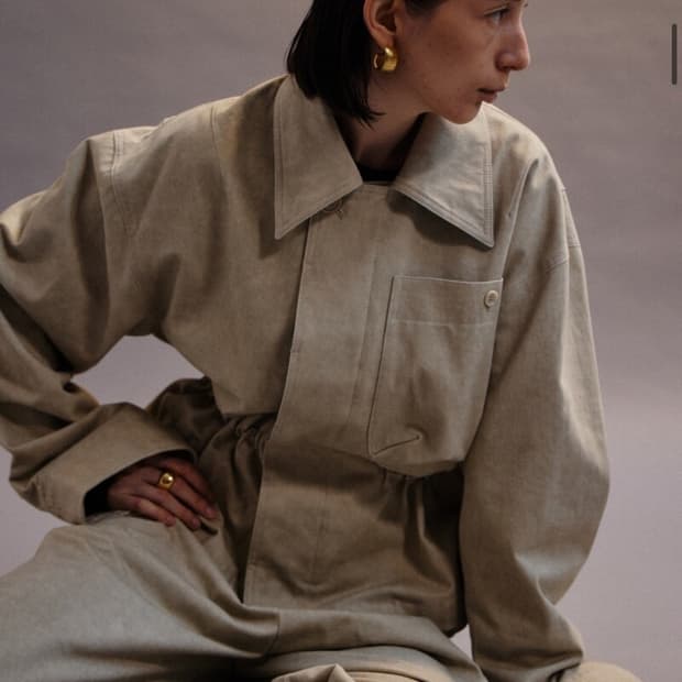 ETHOS STRING TWILL JACKET (sand beige)