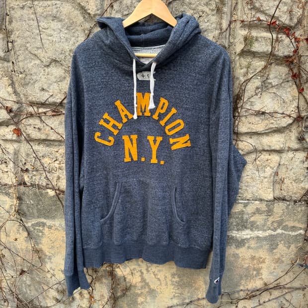 챔피온 빈티지 나염 패치업 후드 후드티 xl