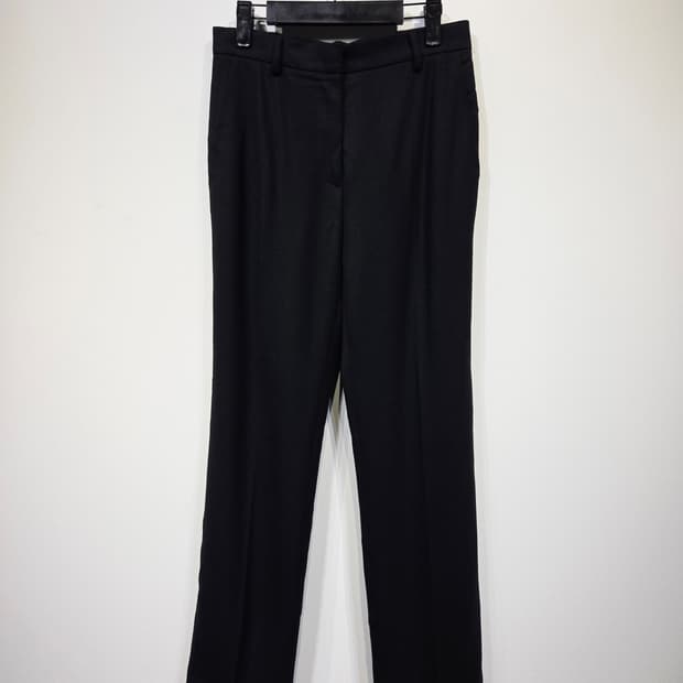 막스마라(MaxMara) 울 스판 블랙 슬랙스 팬츠